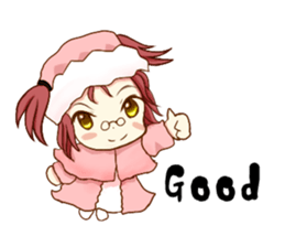 Little Red Riding Hood cat Miko sticker #10744752