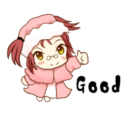 Little Red Riding Hood cat Miko sticker #10744752