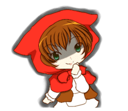 Little Red Riding Hood cat Miko sticker #10744754