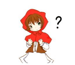 Little Red Riding Hood cat Miko sticker #10744755