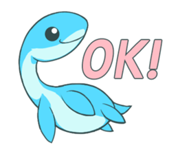 Dinosaur plesiosaur sticker #10744922