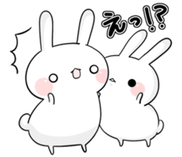 Snow rabbits sticker #10745937