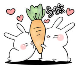 Snow rabbits sticker #10745961