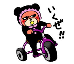 baby bear yakuza sticker #10745998
