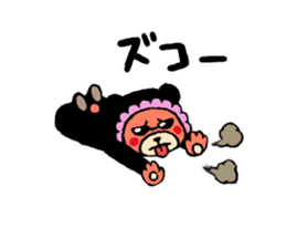 baby bear yakuza sticker #10746003