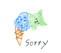Ice cream cat ! sticker #10746554