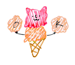 Ice cream cat ! sticker #10746558