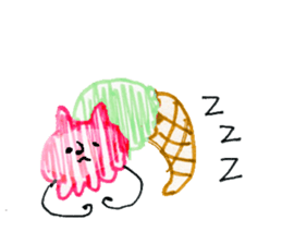 Ice cream cat ! sticker #10746562