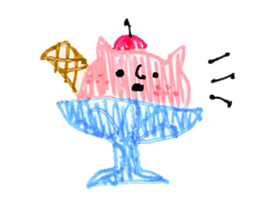 Ice cream cat ! sticker #10746563