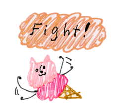 Ice cream cat ! sticker #10746581
