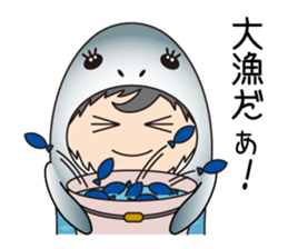 Sticker of cute fish sticker #10747242