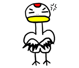 Grateful Crane "Chizuru" sticker #10747740