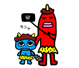 Akaoni and Aooni sticker #10747822