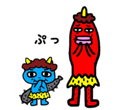 Akaoni and Aooni sticker #10747826