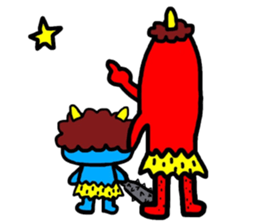 Akaoni and Aooni sticker #10747831