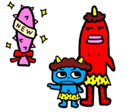 Akaoni and Aooni sticker #10747842