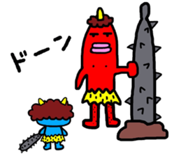 Akaoni and Aooni sticker #10747843