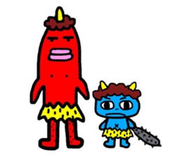 Akaoni and Aooni sticker #10747852