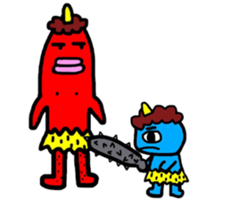 Akaoni and Aooni sticker #10747853