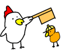 niwasuke & piyoko sticker #10748031