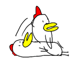 niwasuke & piyoko sticker #10748045