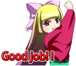 Fairy of April Fool's Day world English sticker #10748498