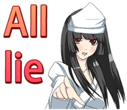 Fairy of April Fool's Day world English sticker #10748500