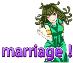 Fairy of April Fool's Day world English sticker #10748501