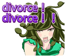 Fairy of April Fool's Day world English sticker #10748505