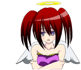 Fairy of April Fool's Day world English sticker #10748507