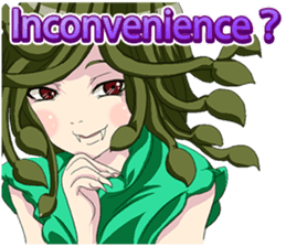 Fairy of April Fool's Day world English sticker #10748521