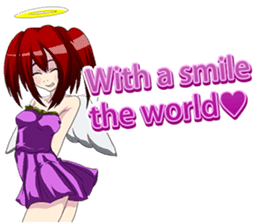 Fairy of April Fool's Day world English sticker #10748531