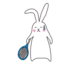 my pace tennis rabbit sticker #10748903