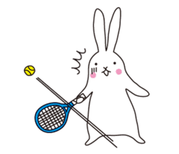 my pace tennis rabbit sticker #10748904