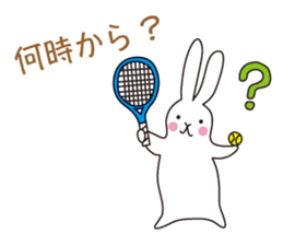 my pace tennis rabbit sticker #10748907