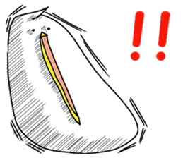 A white bird and yellow bird sticker #10749267