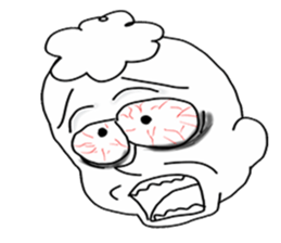 Ugly old guy sticker #10749935