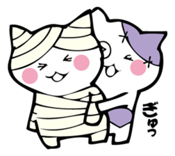 Cat mummy and zombie sticker #10749980