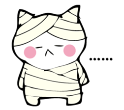 Cat mummy and zombie sticker #10750006