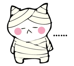 Cat mummy and zombie sticker #10750006