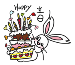 lucky bunny sticker #10750925