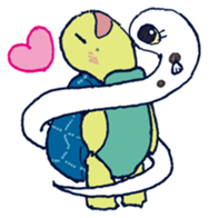 Turtle & Heteroconger hassi sticker #10751500