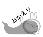 Mischief transparent rabbit sticker #10752731