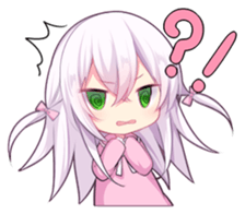 Sticker of the slant eyes & cat girl sticker #10753788