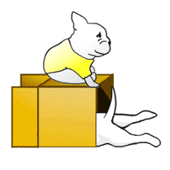 My friend pug and bull terrier.