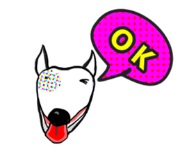 My friend pug and bull terrier. sticker #10753936