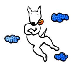 My friend pug and bull terrier. sticker #10753940