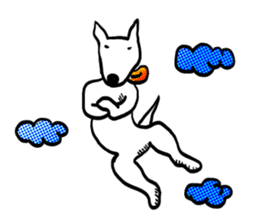 My friend pug and bull terrier. sticker #10753940