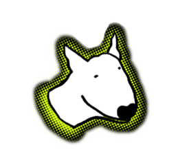 My friend pug and bull terrier. sticker #10753944