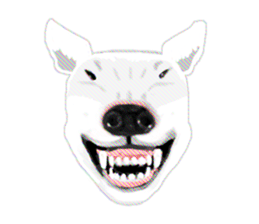 My friend pug and bull terrier. sticker #10753945